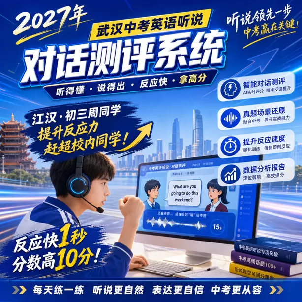 武汉中考人机对话到底难不难家长解读江汉&middot;初三周同学（提升反应力，赶超校内同学）